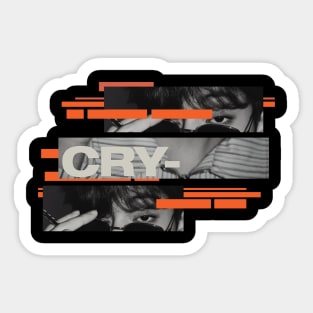 Hiphop Cry Boy Design Sticker